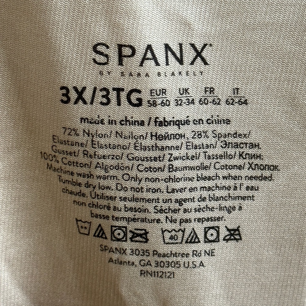 NWT Spanx Body Suit Size 3X - Picture 4 of 4